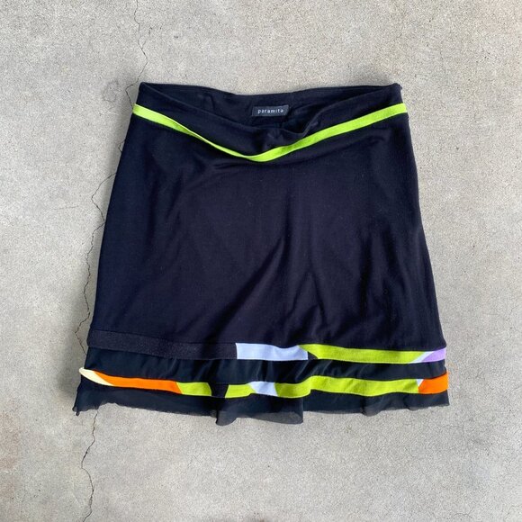 Paramita Skirt with Neon Waist and Trim Detailing - Picture 7 of 15